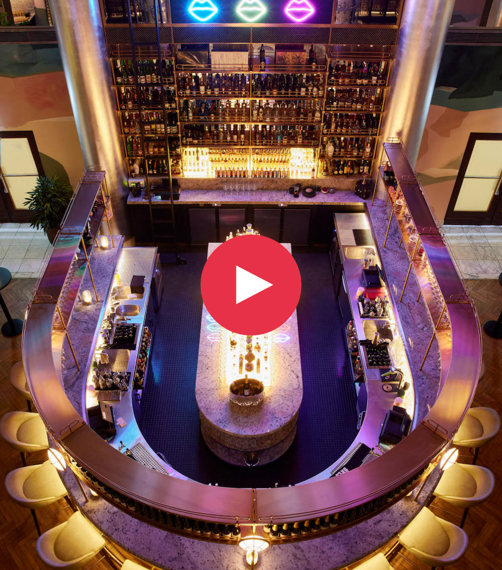 Bar Beleuchtung automatisiert mit MilliSense Beleuchtung einer Bar in Berlin mit MilliSense